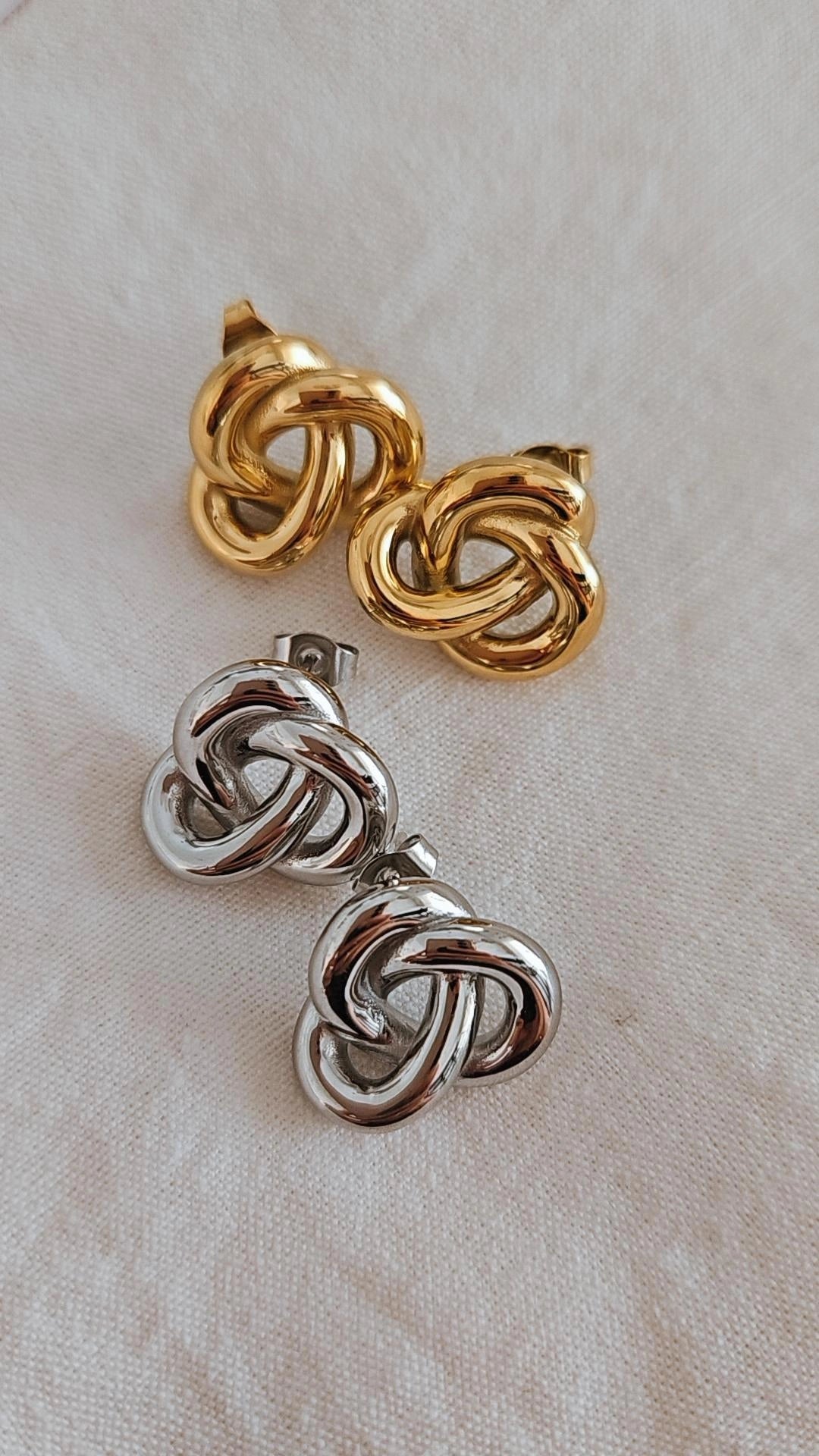Earrings Nodo (gold/silver)