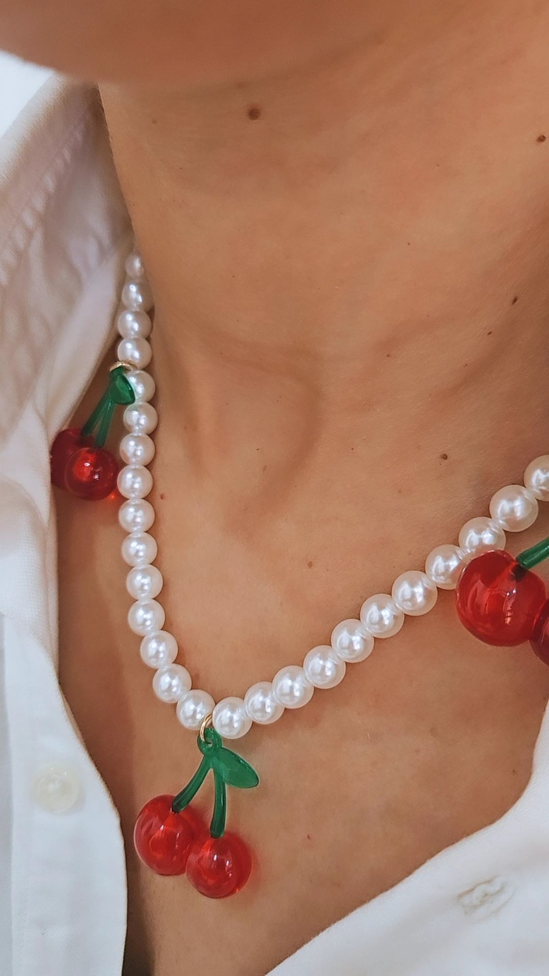 Collana Perle Cherry