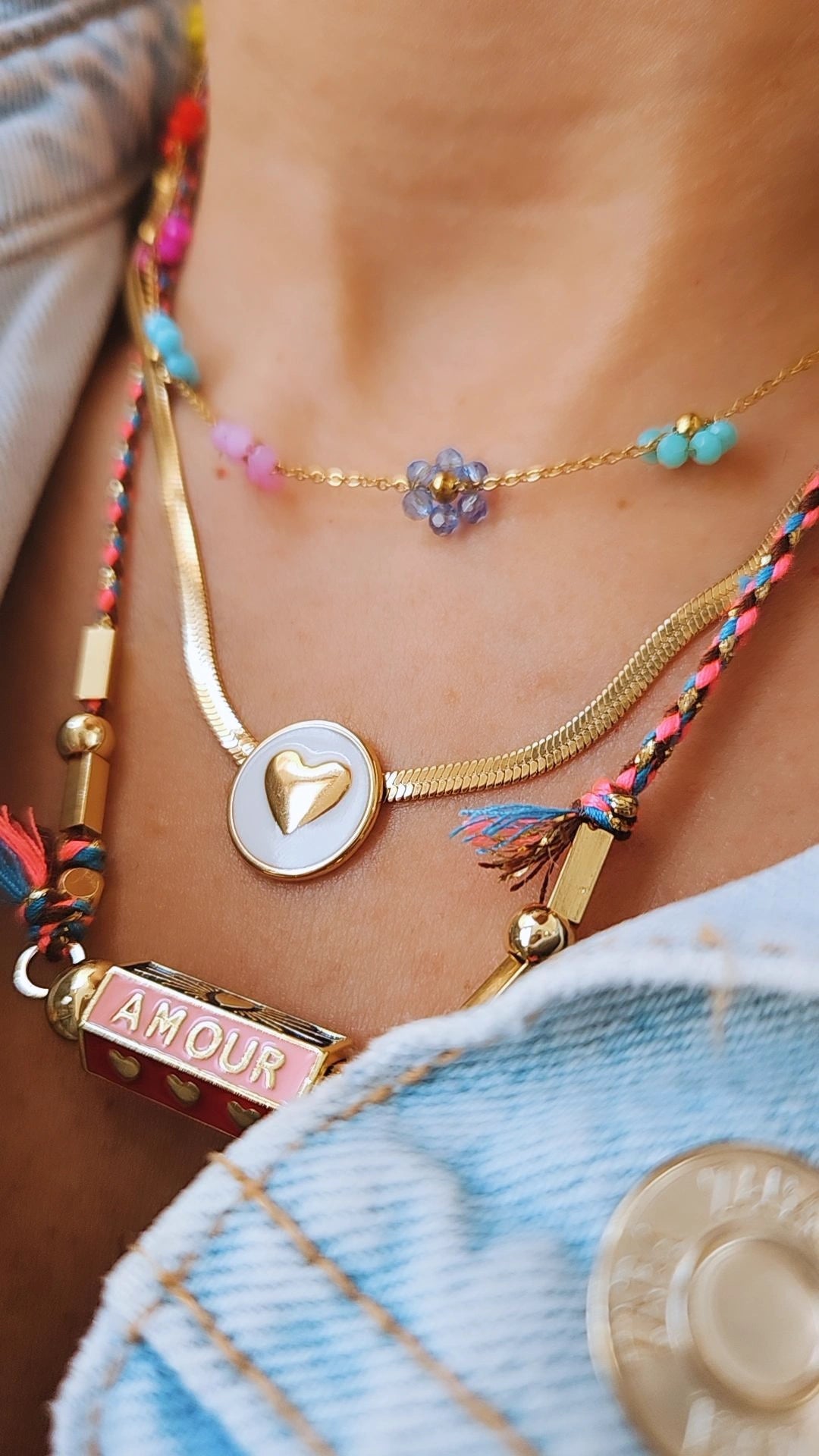 Necklace Dream/Happy/Love